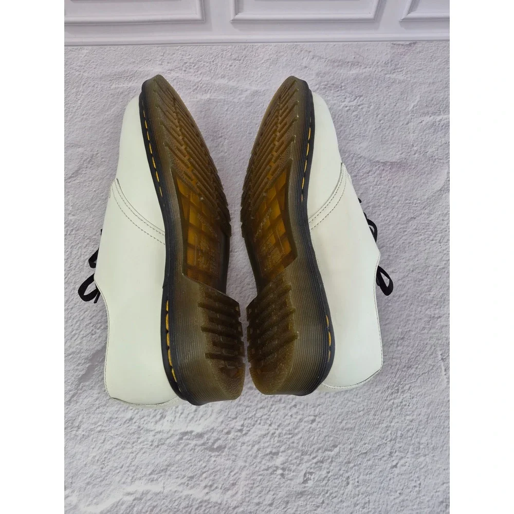 Dr. Martens 1461 White Leather 3-Eye Oxford Shoes Mens 9 Womens 10 Classic Low